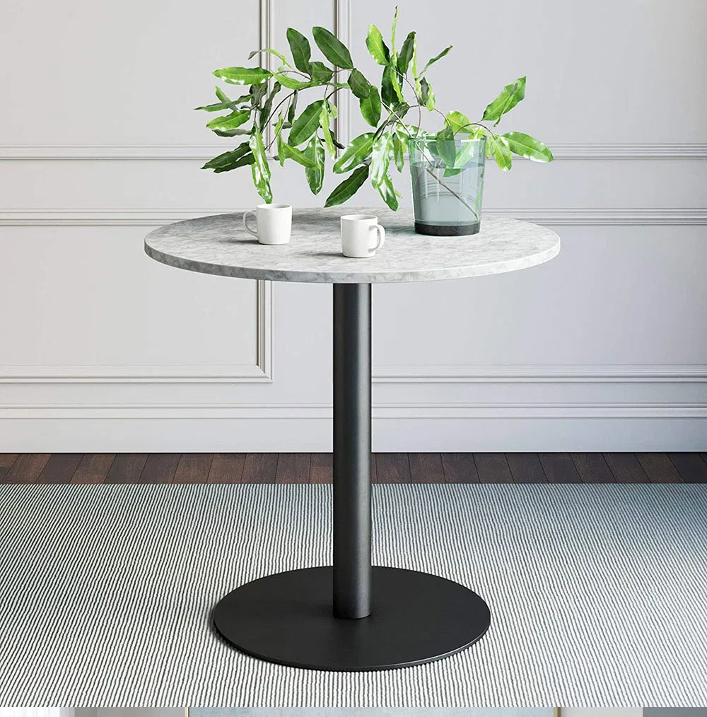 Furniture Round Coffee Stainless Steel Tulip Metal Dining Restaurant Table Base