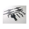 Post Latch & Strap Hinge Door Drop Rod Kit Metal Black Fence Hardware