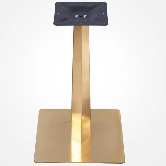 Round Furniture Restaurant Modern Stainless Steel Gold Table Base