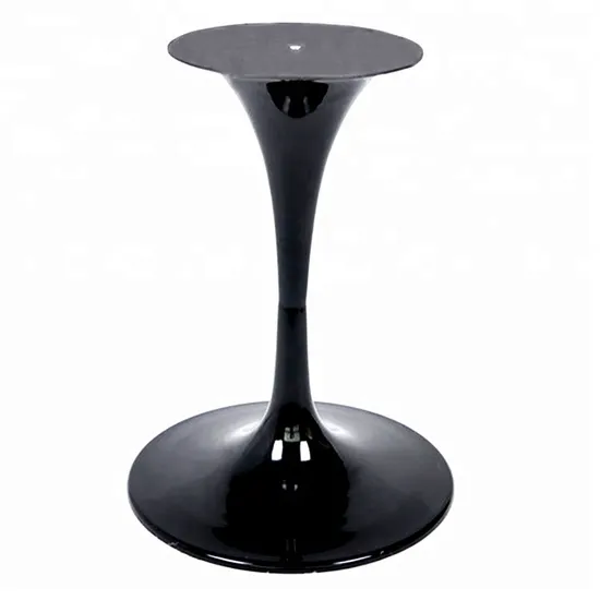 Customized Black Metal Powder Coated Iron Tulip Table Legs for Indoor Use