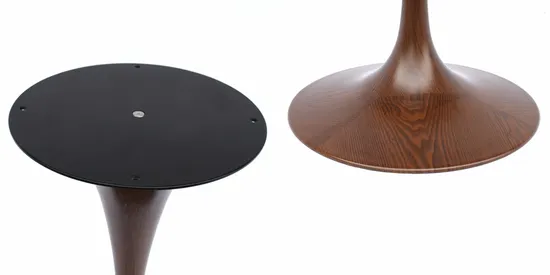 Aluminum Square Shape Table Frame Round Stainless Steel Table Base