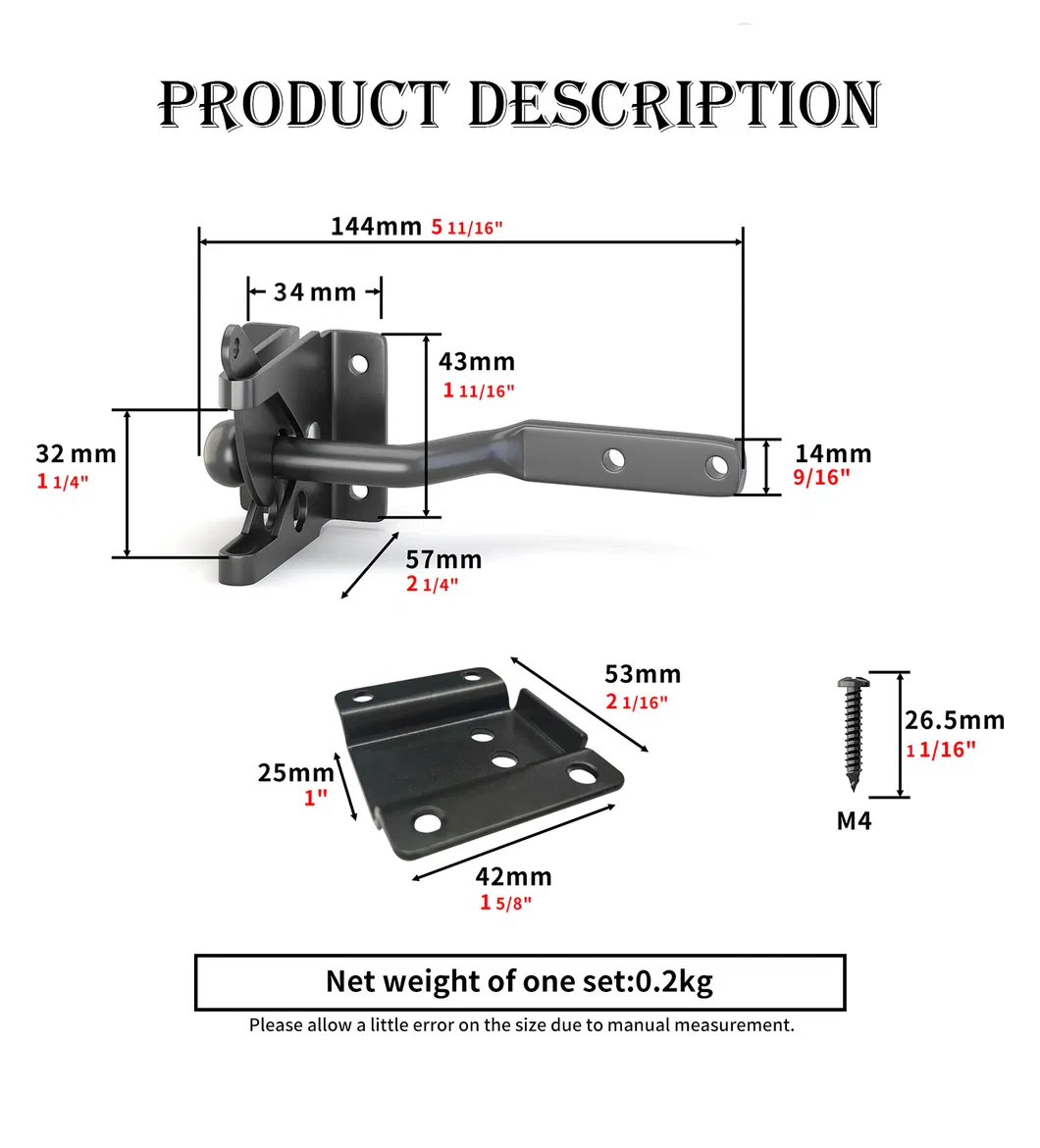 Small Gate Latch Fence Hinge