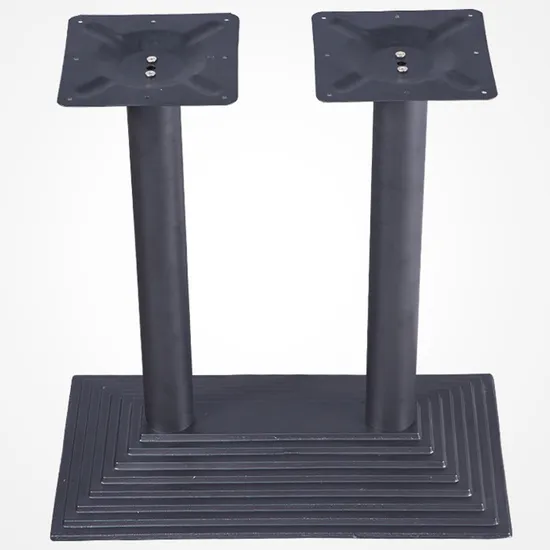 table with cast iron legs