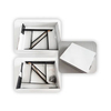 Gate Corner Bracket with Gate Hinges for Wooden Fences