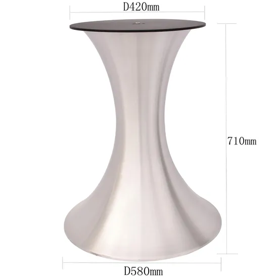 Aluminum Alloy Tulip Table Legs Custom Round Base Dining Table Leg