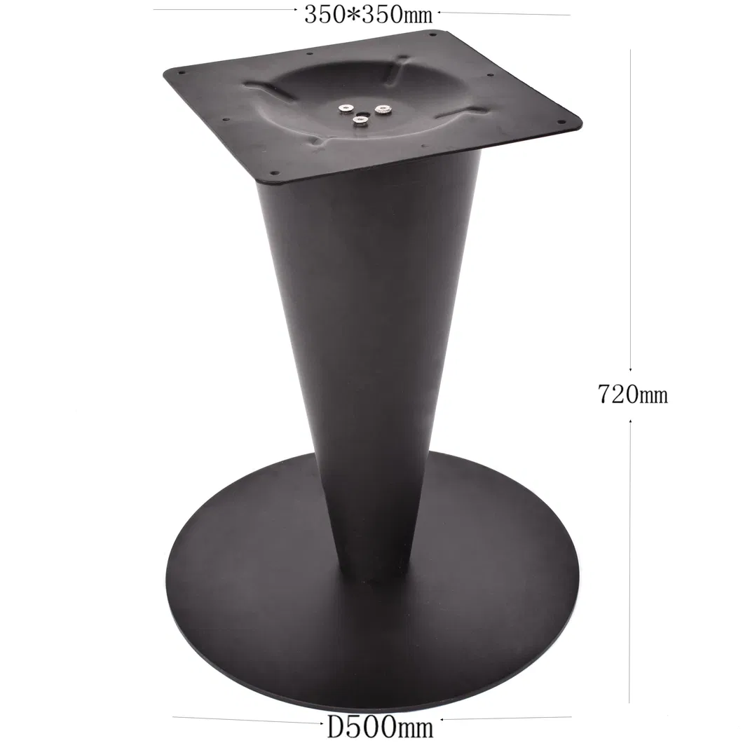Furniture Black Powder Coated Iron Tulip Table Base for Marble Tops