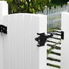 Fence Self-Locking Black Steel Automatic Gravity Lever Wood Fence Gate Latches