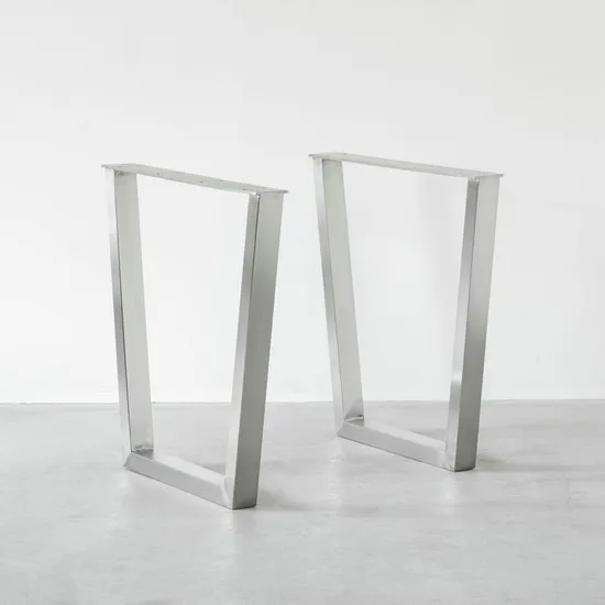 Metal Coffee Dining Stainless Steel Bench Desk Table Base Legs