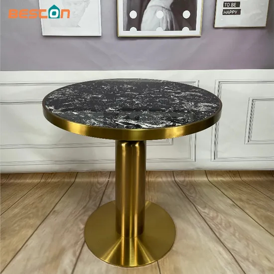 Manufacturer Wholesale Commercial Hot Selling Gold Dining Table Base for Hotel