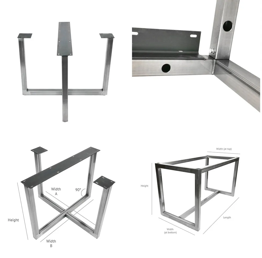 Factory Price Full Stainless Steel Restaurant Table Frame