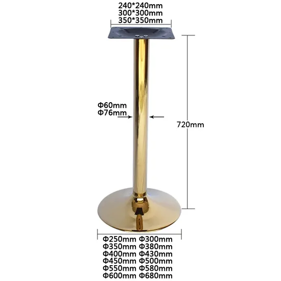 Wrought Gold Coffee Table Stand Iron Dining Table Base
