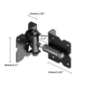 Morden Black Vinyl PVC Gate Hinges with a 90 Degree