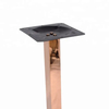 Built Metal Rose Gold Furniture Legs Table Base with Rectangle Base