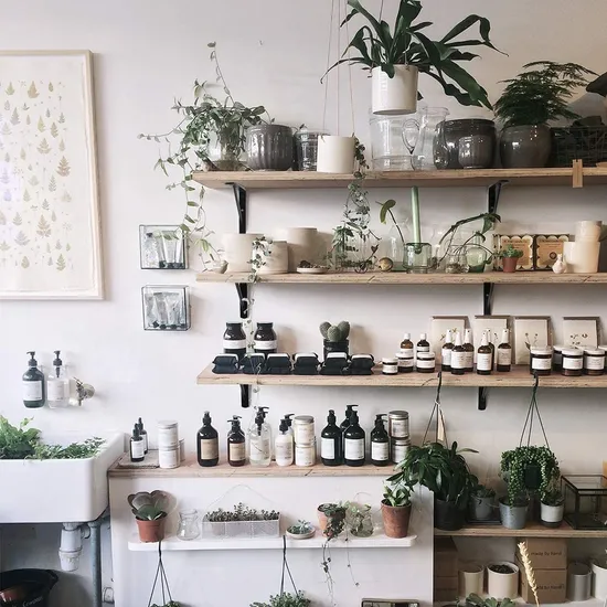 Shelf Bracket Powder Coated Iron Metal Floating Wall Shelf Bracket