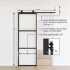 Mechanism Interior Mount Barn Door Hardware Kit Glass Sliding Barn Door