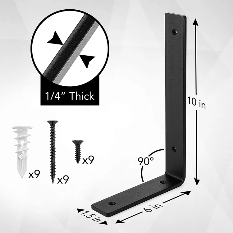 90 Degree L Shape Angle Shelf Support Brackets Straight Shelf Bracket