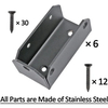 Metal Steel Woodwork Wood Stand Kit with Corner Base Bracket