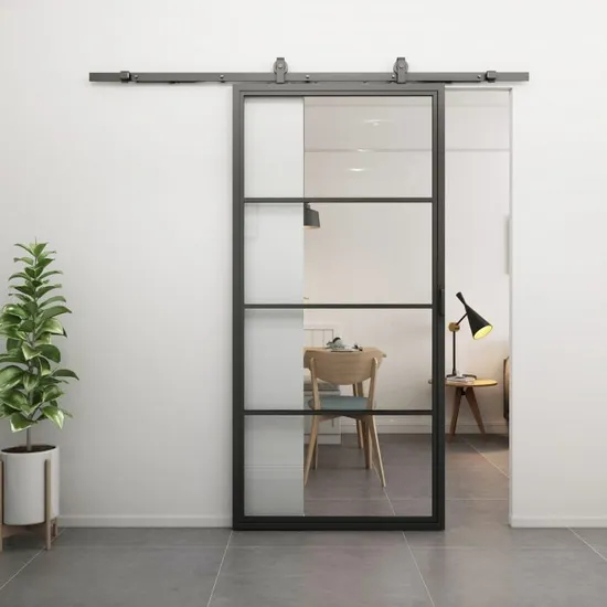 Wide Glas Barn Glass Doors Metal Frame Door