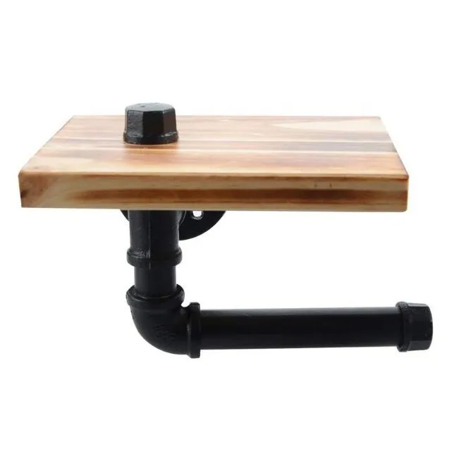 Funny Wall Mounted Bathroom Toilet Water Tube Paper Holder Shelf Bracket