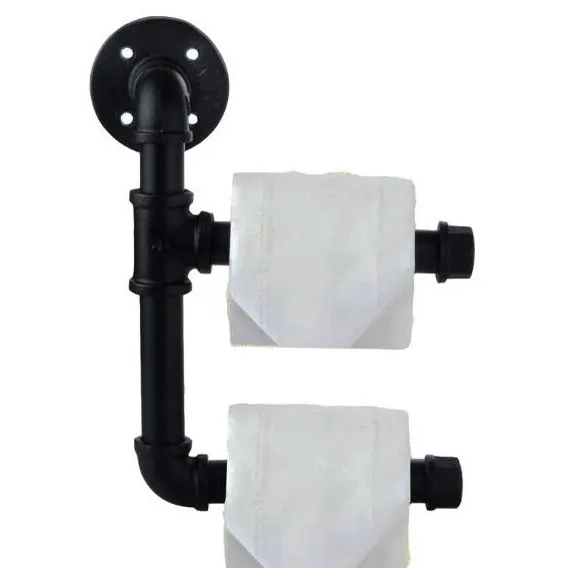 Funny Wall Mounted Bathroom Toilet Water Tube Paper Holder Shelf Bracket