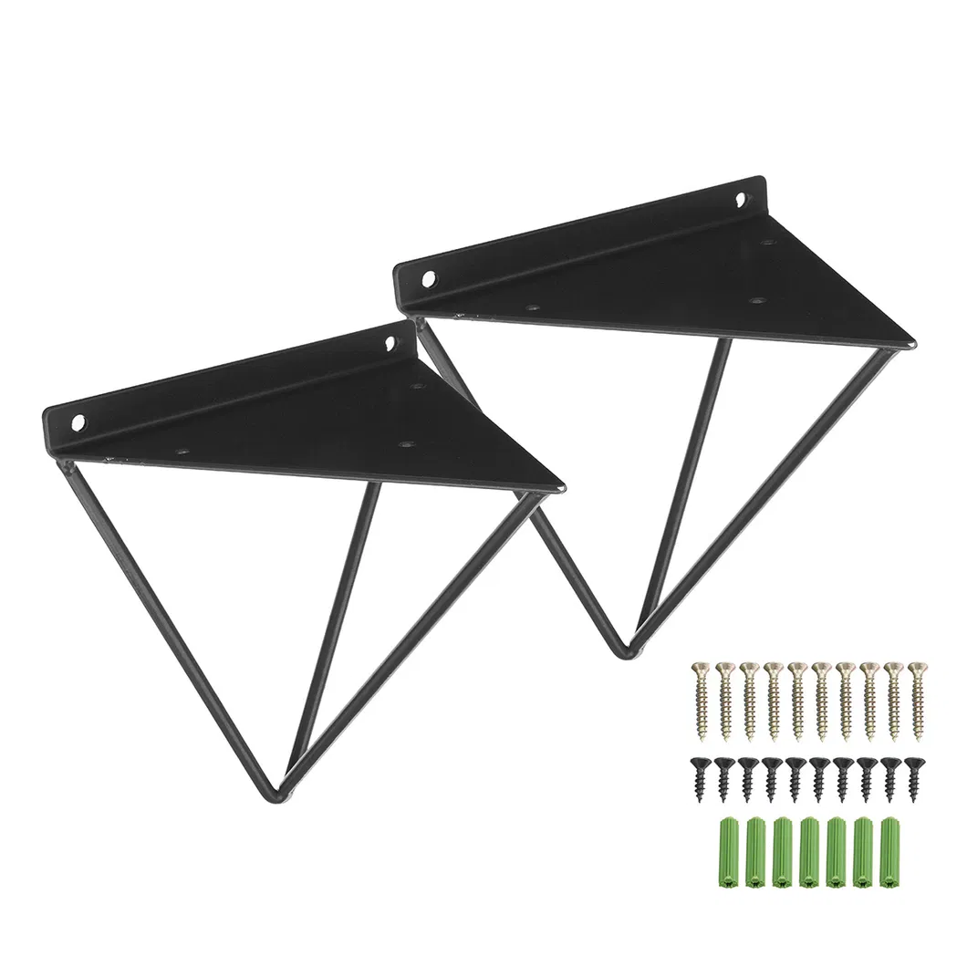 Metal Heavy Support Plank Wall Mounted Bench Table Folding Shelf Bracket