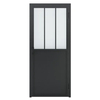 French Style Black Powder Coated Swing Glass Door with Kickplate