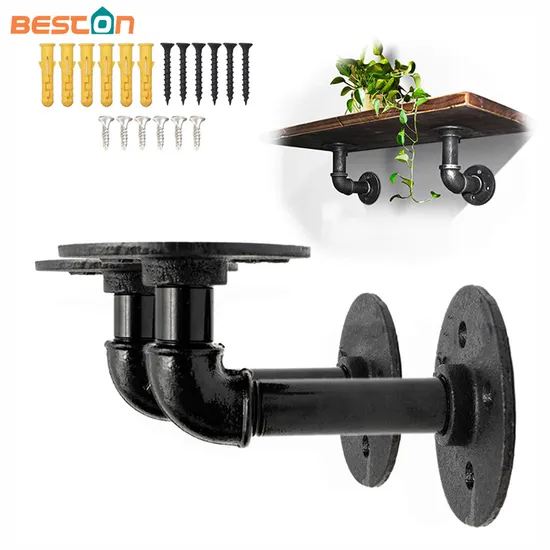 Wall Mounted Shelf Bracket Hanging Wall Metal Copper Pipe Bracket