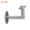 Exterior Antique Wrought Iron Sturdy Wall Mount Stainless Steel Round Handrail Brackets