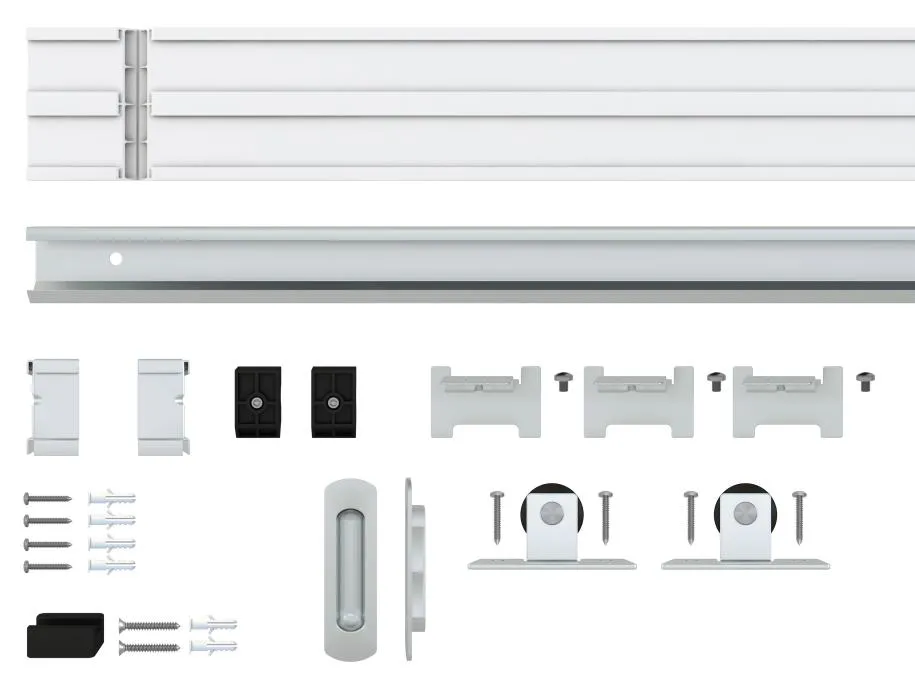 Bedroom Interior Decoration Plastic Graphic Design Sliding Glass Door with Hardware
