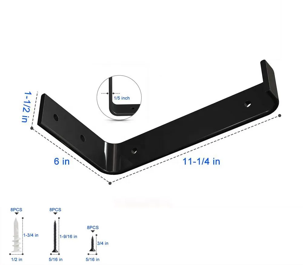 Shelf Iron Wall Metal Shelf Supports Brackets for Home Interior