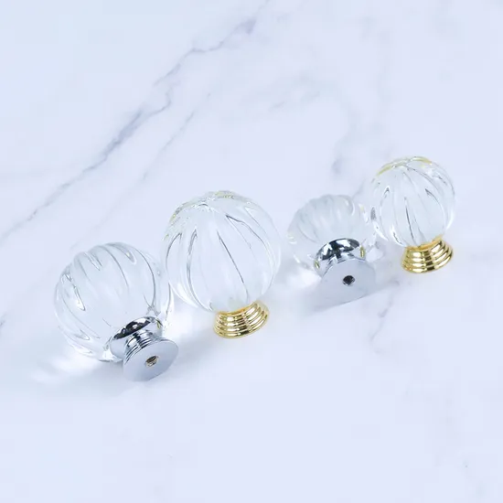 Pumpkin Shape Design Door Diamond Drawer Zinc Alloy Crystal Knobs and Handles