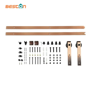 Customized Classic Carbon Steel Sliding Barn Door Hardware Kit