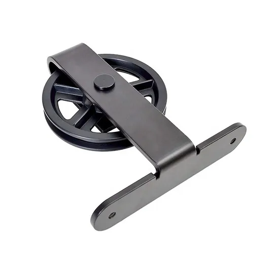 6.6FT Big Wheel Top Mounted Sliding Barn Door Basic Track Hardware Kit