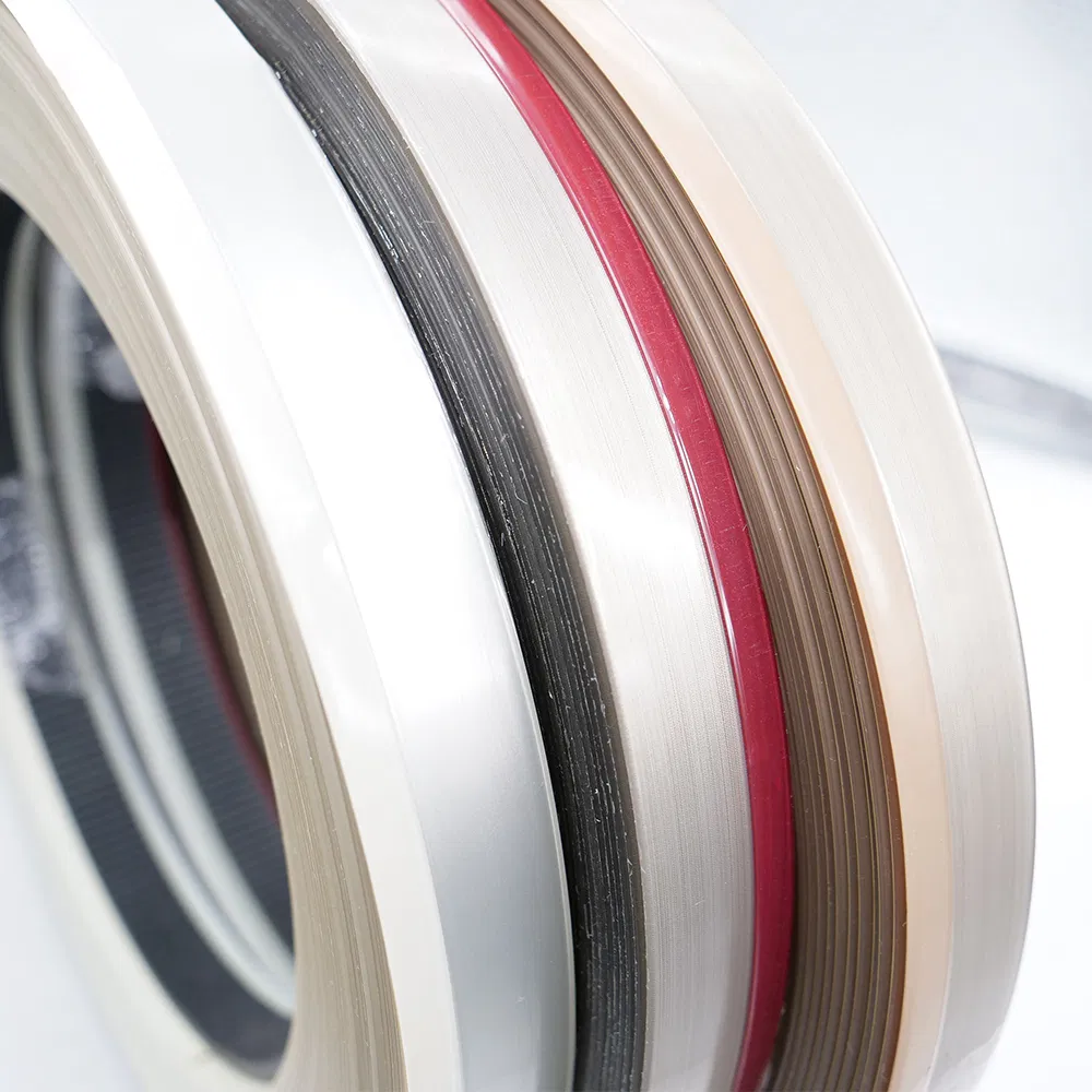 Plastic Cabinet Edging PVC Edge Banding Tape Rubber Wood Grain Edge Strips