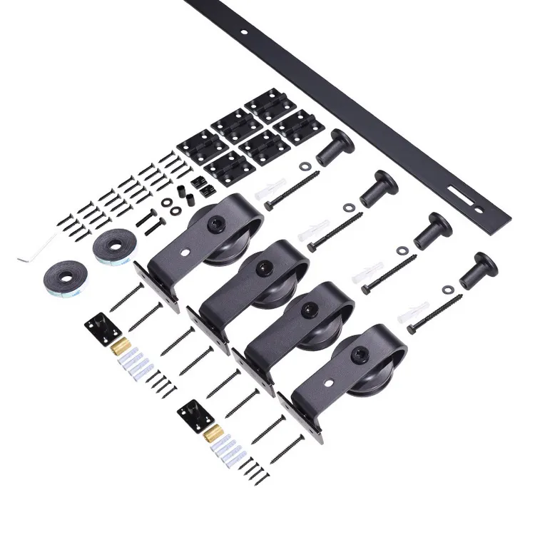 6.6FT Sliding Bifold Barn Door Hardware Kits Bifolding Door Hardware Set