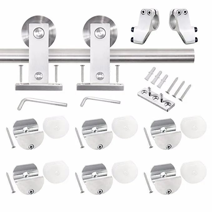 Sliding Wooden Door with Stainless Steel Barn Door Hardware