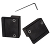 Spoke Wheel Interior Sliding Barn Door Hardware Kit
