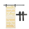 Carbon Steel 2 Meter Sliding Barn Doors Strap Style Sliding Door Hardware