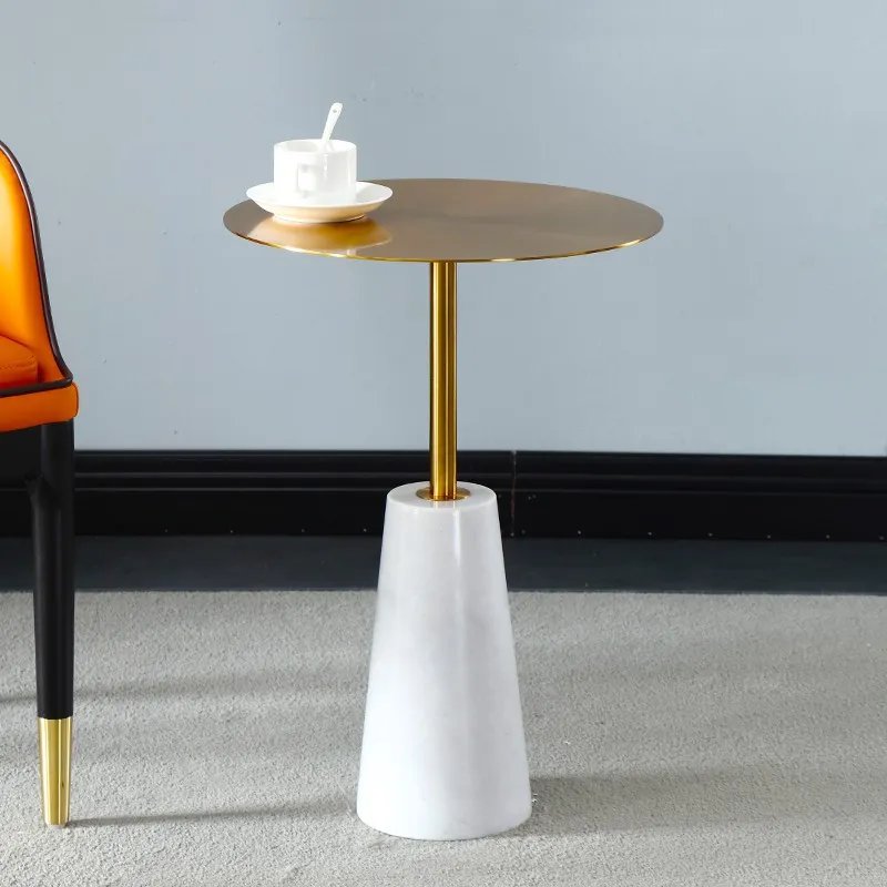 Coffee Table Balcony Living Room Small Round Table Marble