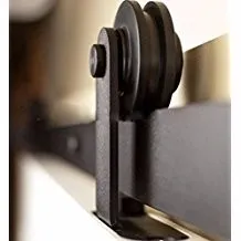 Wood Black Modern Track System Mechanism Cabinet Sliding Barn Door Hardware Rails