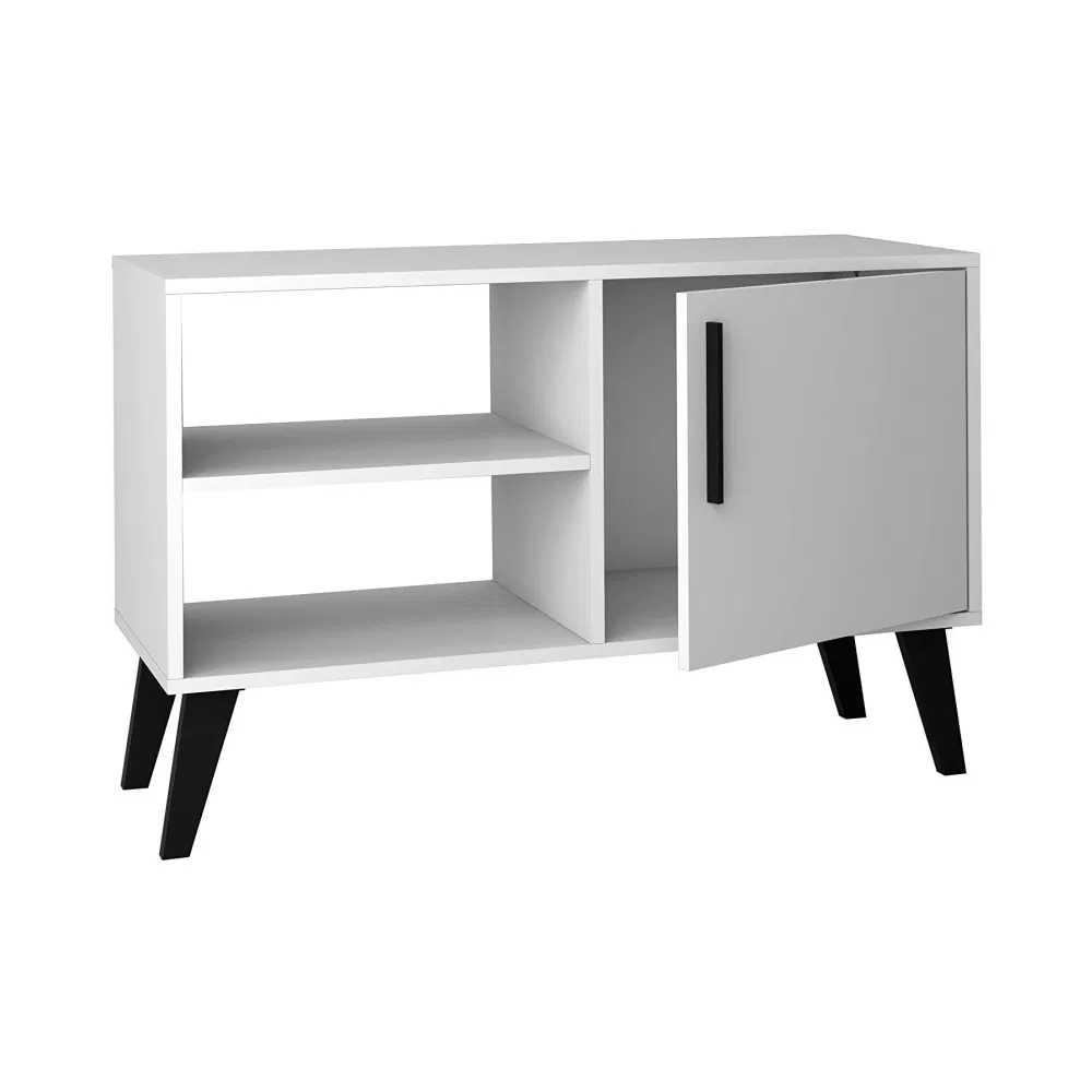 Modern Design Wooden Panel Storage Cabinet 3 Shelf TV Stand