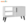 Modern Design Wooden Panel Storage Cabinet 3 Shelf TV Stand