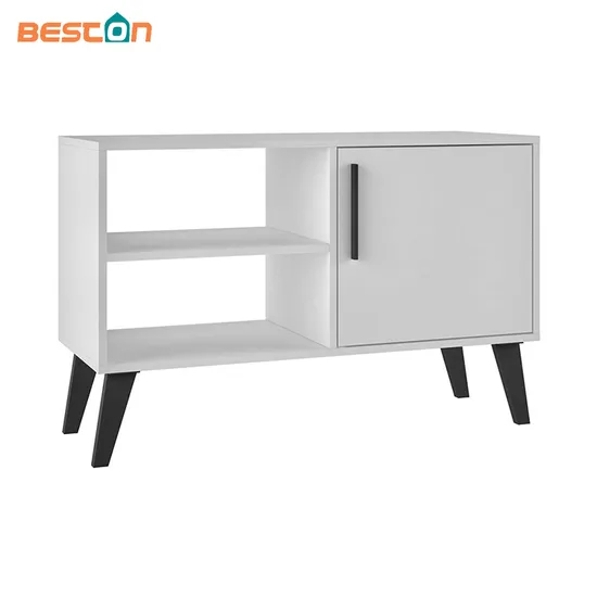 Modern Design Wooden Panel Storage Cabinet 3 Shelf TV Stand