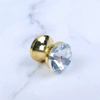 Crystal Small Diamond Drawer Handles Zinc Aluminum Knobs Crystal Glass Cabinet Handles