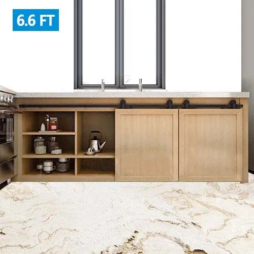 Wall Mount Sliding Barn Double Door Hardware