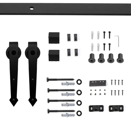Cabinet Box Cupboard Mini Barn Sliding Door Hardware Kit Set