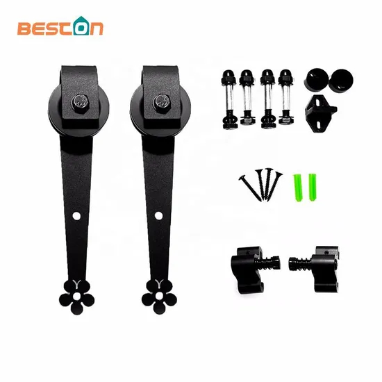 Barn Door Hardware 7FT/7.5FT/9FT Sliding Barn Door Plum Flow Shaped Track Roller