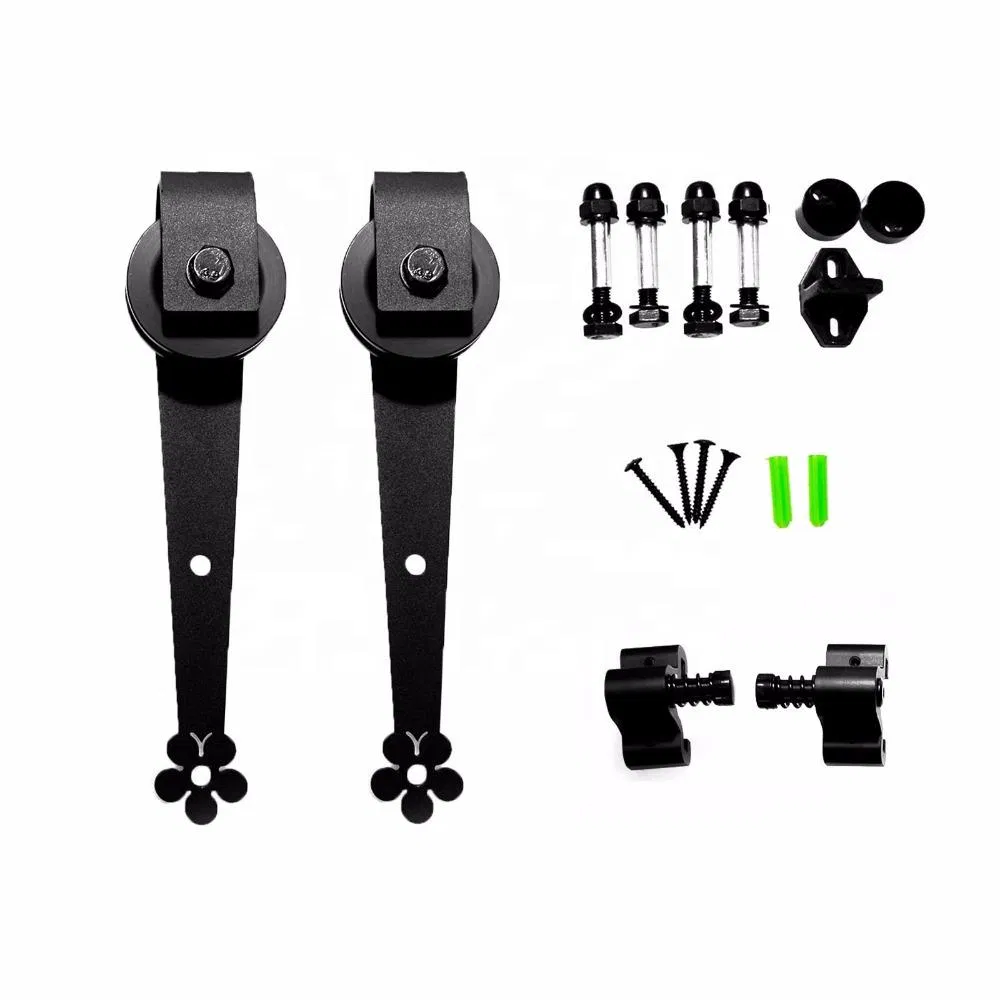 Barn Door Hardware 7FT/7.5FT/9FT Sliding Barn Door Plum Flow Shaped Track Roller