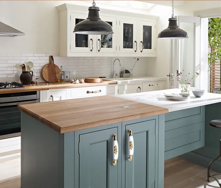 Luxury Furniture Hardware Zinc Alloy Wardrobe Kitchen Drawer Cabinet Cupboard Handle Ceramic