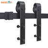 Carbon Steel Rustic Sliding Barn Door Hardware Kits for Interior